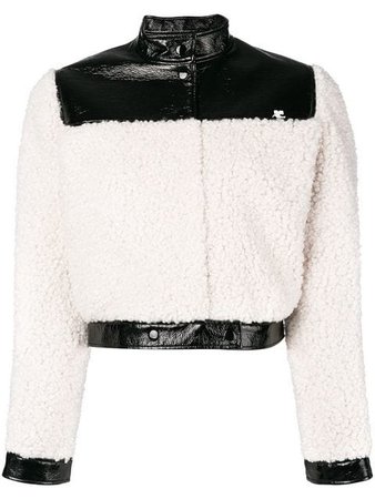 Courrèges faux-shearling cropped jacket