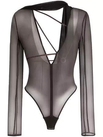 Jacquemus Le Abanaba semi-sheer Bodysuit - Farfetch