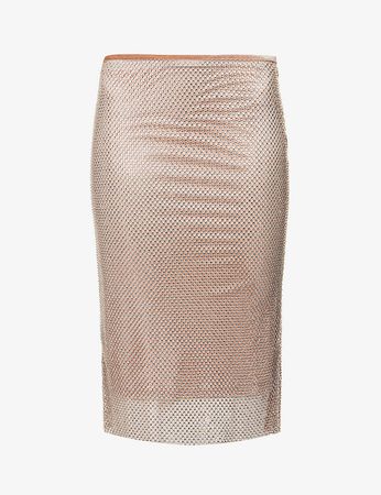 SPORTMAX - Senior elasticated-waistband stretch-woven midi skirt | Selfridges.com