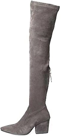 Amazon.com | N.N.G Women Boots Winter Over Knee Long Boots Fashion Boots Heels Autumn Quality Suede Comfort Square Heels US Size | Over-the-Knee