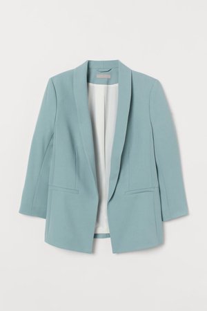 Straight-cut Jacket - Light turquoise - Ladies | H&M US