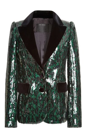 Emerald Leopard Sequin Jacket by Marc Jacobs | Moda Operandi
