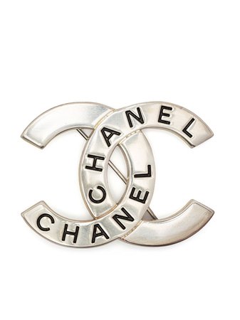 Chanel Pre-Owned 1998 logo-engraved CC Brooch - Farfetch