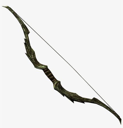 Orcish Bow - Bow And Arrow Fantasy - Free Transparent PNG Download - PNGkey