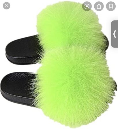lime green slippers