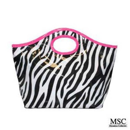 Mainstreet Zebra Animal Print Cutout Beach Bag Carry All Tote – Timely Buys