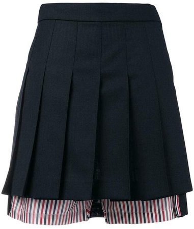 Pleated Bloomer Miniskirt