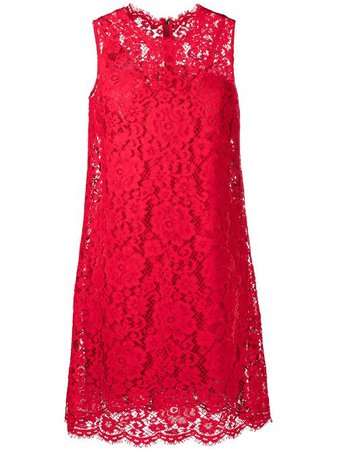 Dolce & Gabbana Lace Sleeveless Mini Dress - Farfetch