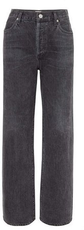 Annina High-rise Wide-leg Jeans - Black