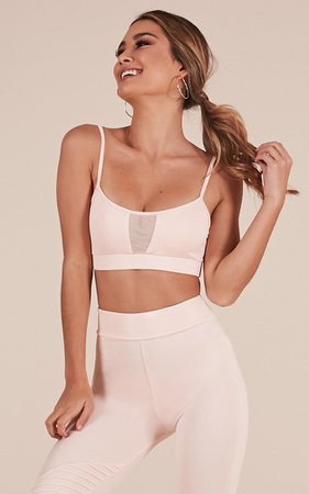 Morning Movement Crop Top In Blush