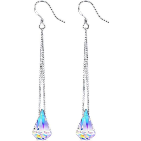 iridescent drop earrings