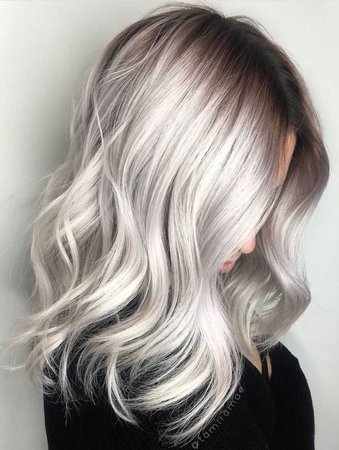 grey dyed hair - Google Search