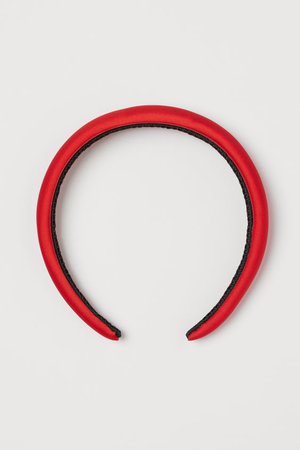 Padded Hairband - Red - Ladies | H&M US