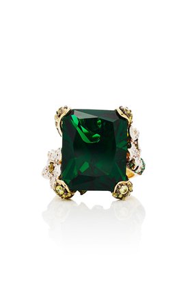 Emerald Cinderella Ring by Anabela Chan | Moda Operandi