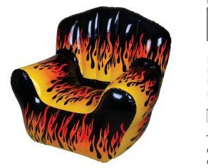 Flame Print Chair Inflate Purchase from ShopBestlove