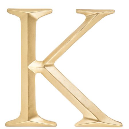 gold wall initials k - Google Search