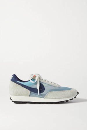 Daybreak Sp Faux Suede And Ripstop Sneakers - Light blue