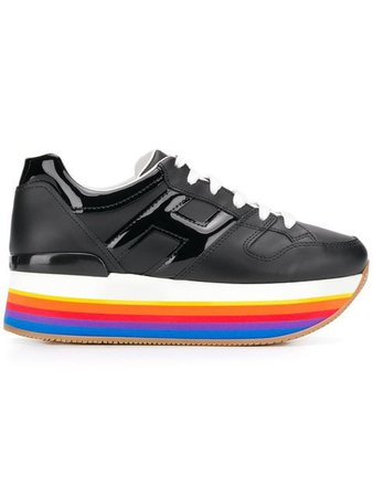 Hogan rainbow platform sole sneakers