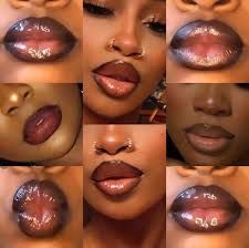 lip liner and gloss black girl - Google Search