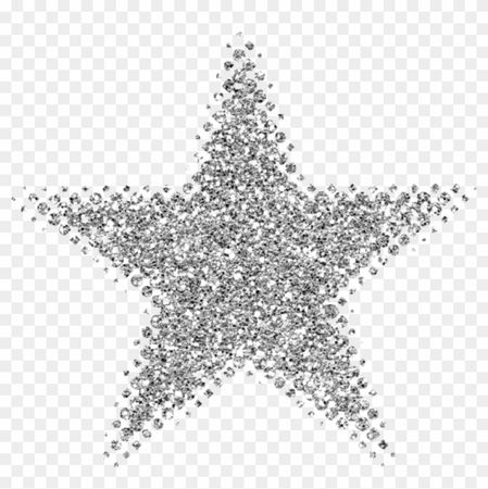 silver sparkle star
