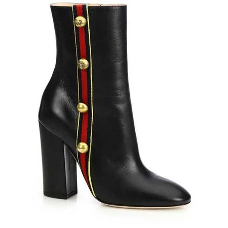 gucci carly studded grosgrain and leather boots - Buscar con Google
