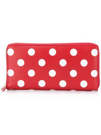 Comme Des Garçons Wallet 'polka Dots' Wallet SA0110PD Red | Farfetch