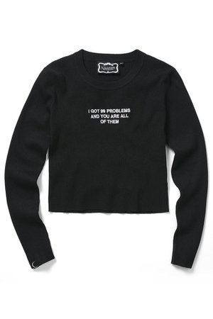 Ur The Problem Ribbed Sweater [B] | KILLSTAR - US Store