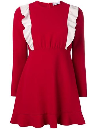 Red Valentino Vestido Com Babado - Farfetch