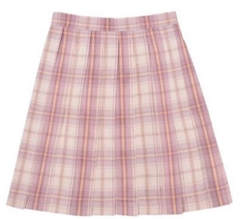 plaid pink skirt