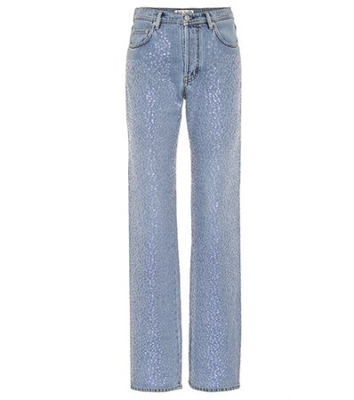 Tisi sequin-embellished jeans