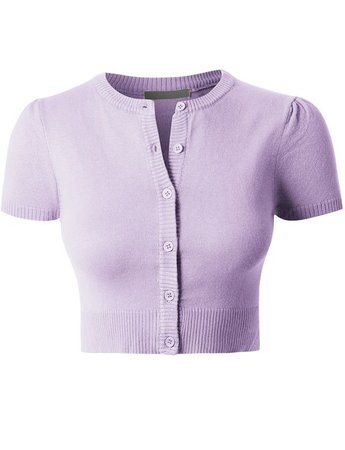 Lilac Sweater Crop Top