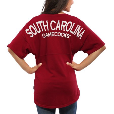 South Carolina Gamecocks Women's Spirit Jersey Oversized T-Shirt - Garnet