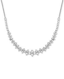 Wrapped in Love Diamond Link Statement Necklace (1 ct. t.w.) in Sterling Silver & 14k Gold-Plate, Created for Macy's & Reviews - Necklaces - Jewelry & Watches - Macy's