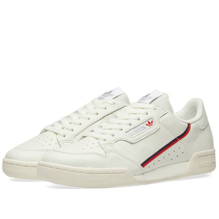 Adidas Continental 80 Tint, Off-White & Scarlet | END.