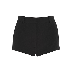 Givenchy | Black stretch wool-blend crepe shorts
