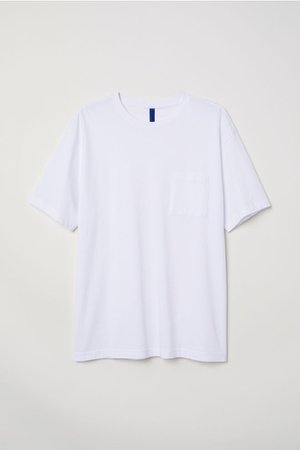 Wide-cut T-shirt - White - | H&M US