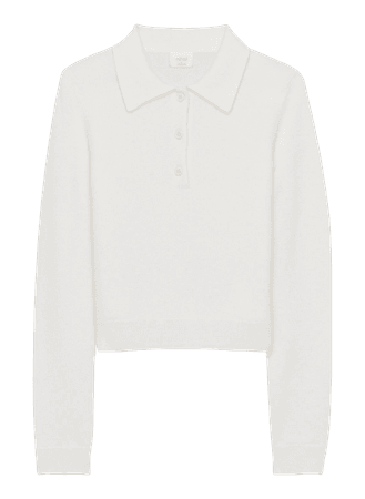 Wilfred Florence Cashmere Sweater Cashmere polo sweater