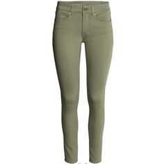 H&M Super Skinny Stretch Olive Jeans