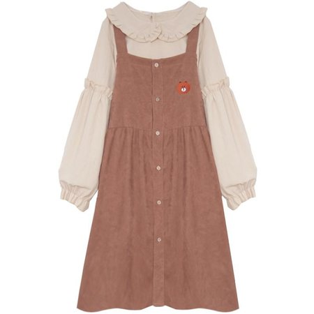 Cute Bear Dress Doll collar shirt suit YV409 | Kawaii clothes, Aesthetic clothes, Clothes
