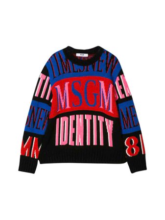 MSGM Black Teen Sweater