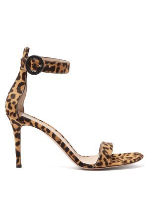 Optic 105 leopard-print sandals | Aquazzura | MATCHESFASHION.COM
