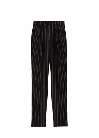 Celine CLASSIC PANTS WITH TWO PLEATS IN TENNIS STRIPED WOOL