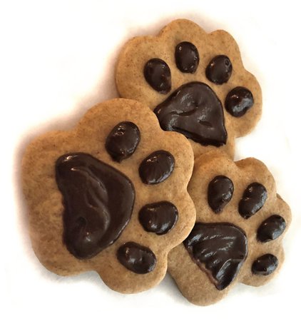paw print cookies