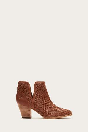 Reed Cut Out Woven Bootie