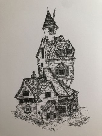 weasley house sketch