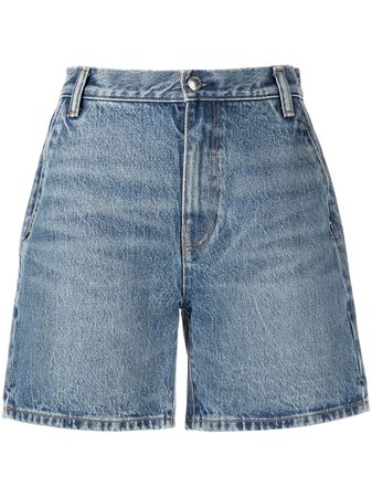 Alexander Wang thigh-length cotton-denim Shorts - Farfetch