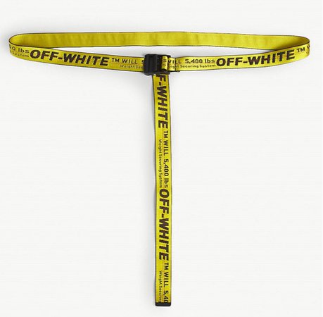 off white yellow belt