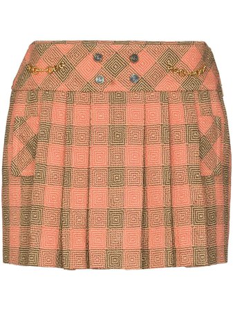 Gucci Optical Damier Mini Skirt - Farfetch
