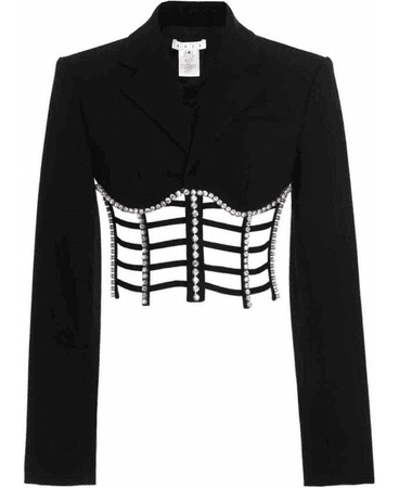 blazer corset black area