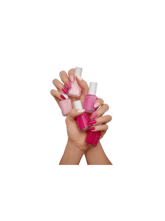 pink nail polish manicure